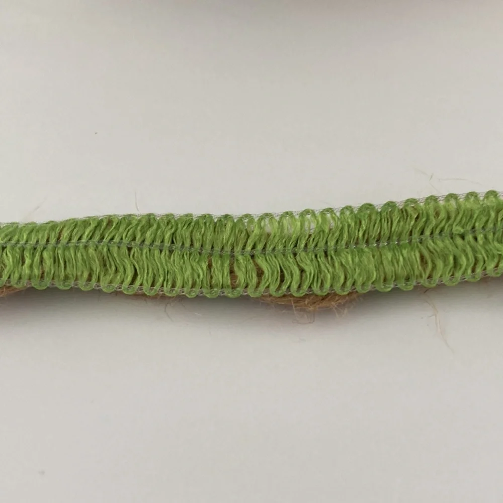 5 Rolls Offray Floral Ribbon Spring Green Jute Brown 1/2 inch